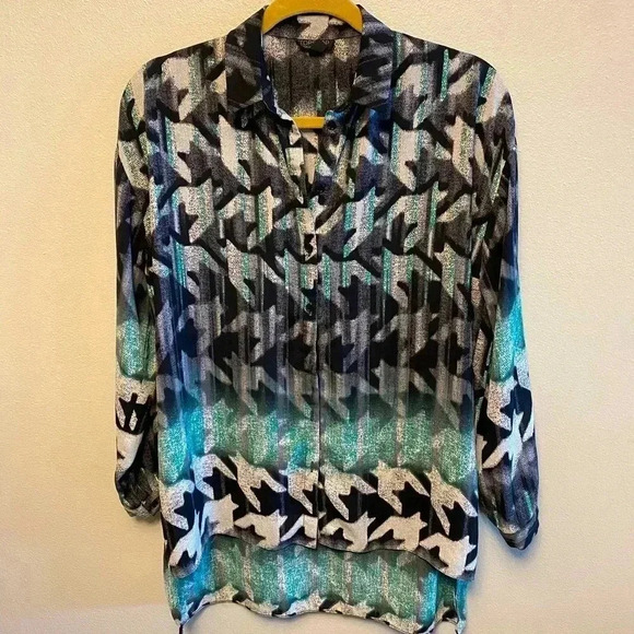 💃🏻 Topshop Long Sleeve Button Down Top​​ - Picture 1 of 11